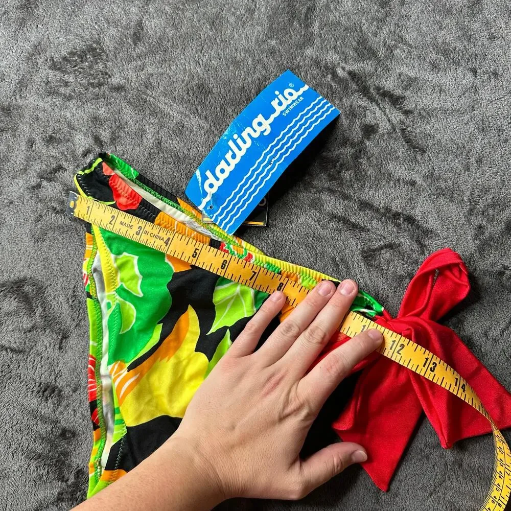 Vintage 80s/90s Bikini Bottom Darling Rio Adjustable Tie Bow Women’s Size XS/S